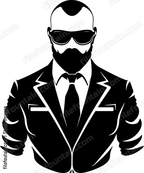 Man in suit with sunglasses and beard