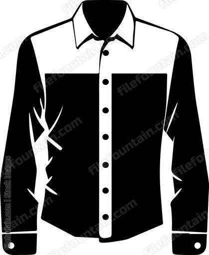Mens contrasting dress shirt