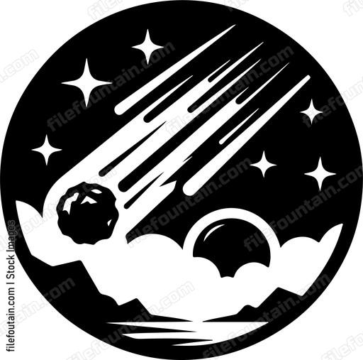 Meteor Falling From Sky