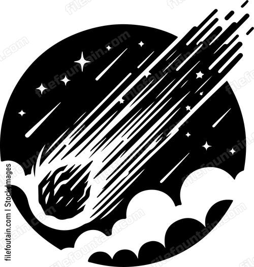 Meteor Falling From Sky
