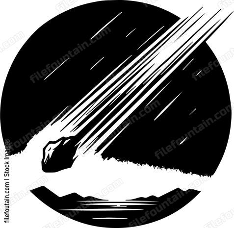 Meteor Falling From Sky