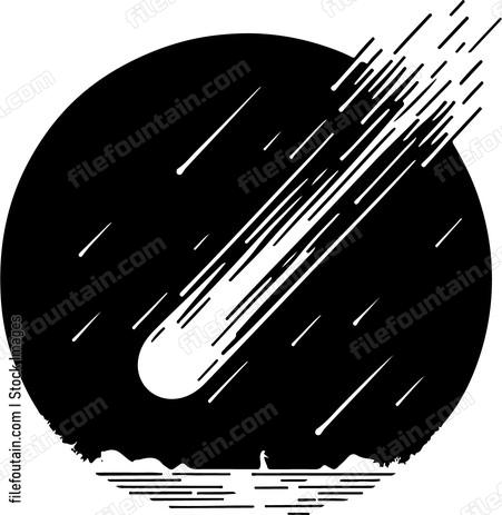 Meteor Falling From Sky