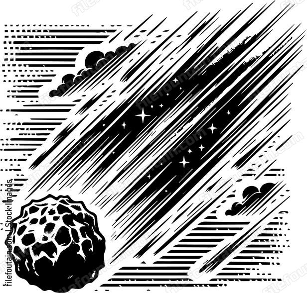 Meteor Falling From Sky