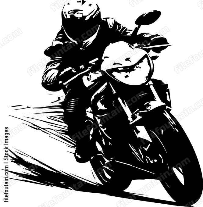 Motorcycle Driving Fast