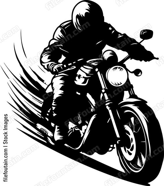 Motorcycle Driving Fast