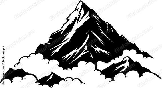 Mountain In Clouds