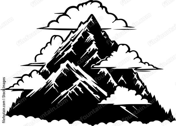 Mountain In Clouds