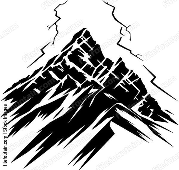 Mountains And Thunder Sky