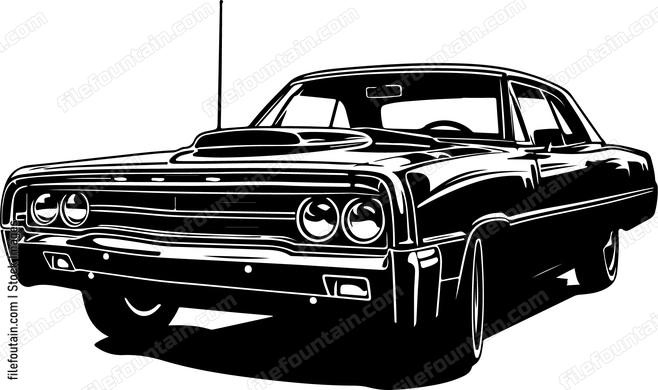 Muscle Police Car