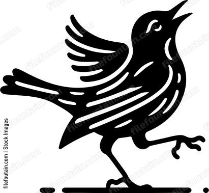 oriole dancing in celebration after a successful hunt