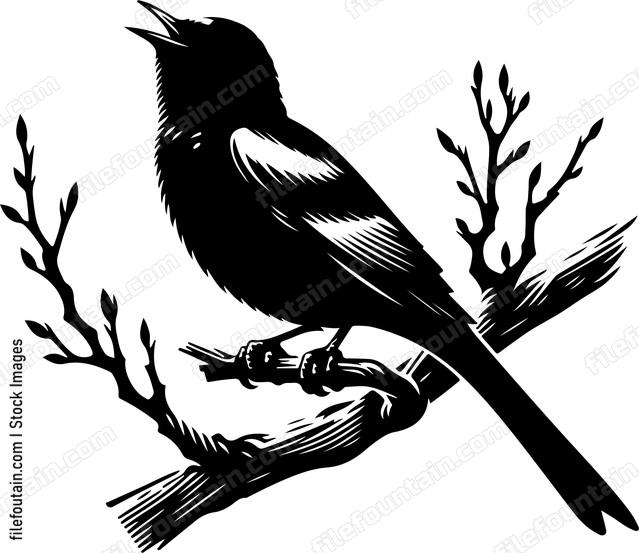 oriole serenading the dawn with its melodious song