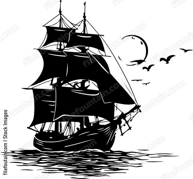 Pairate Ship Sailing