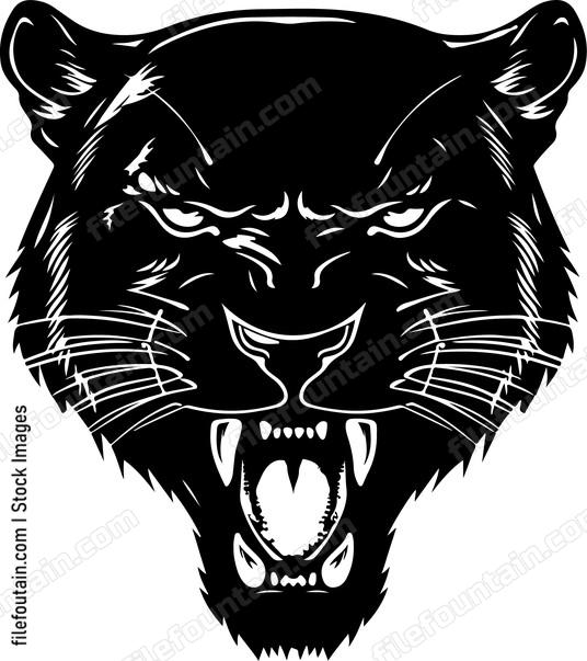 Panther Mascot Angry
