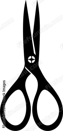 partially open scissors