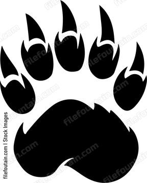 paw print of a wild animal