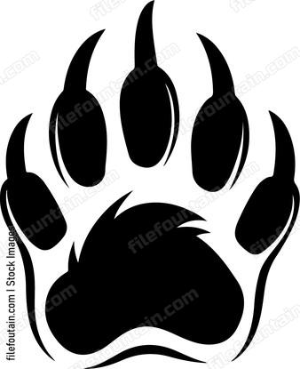 paw print of a wild animal