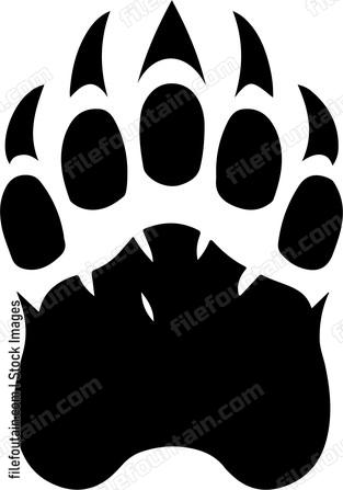 paw print of a wild animal