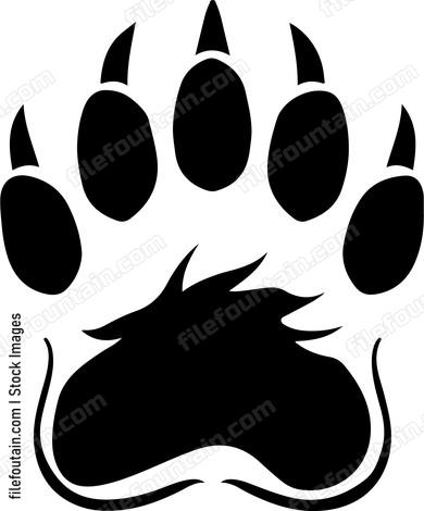 paw print of a wild animal