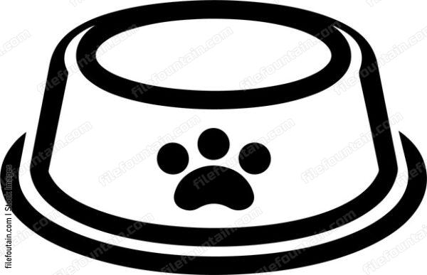 Pet Food Bowl Plain