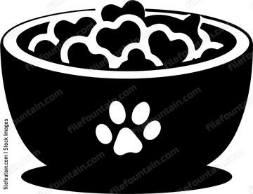 Pet Food In Bowl