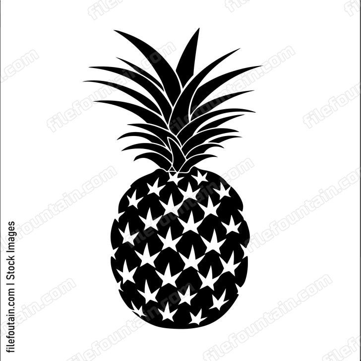 Pineapple fruit graphic