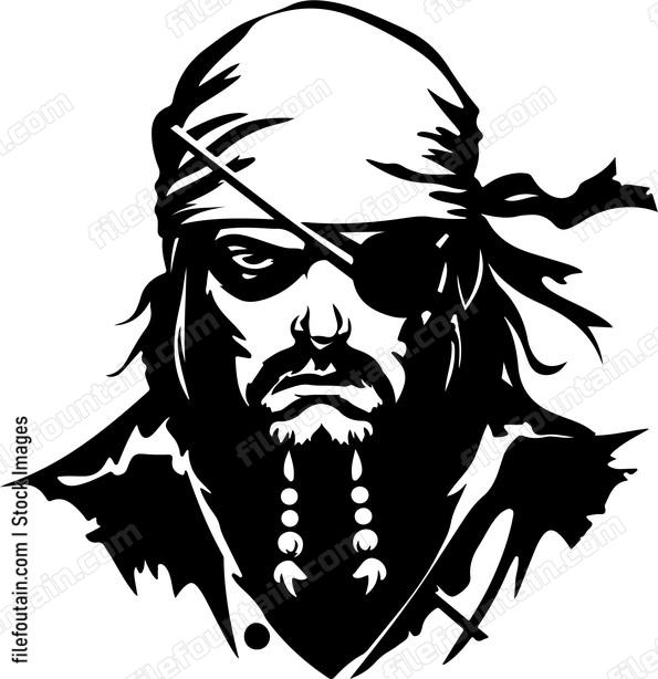 Pirate Bandana and Eye Patch