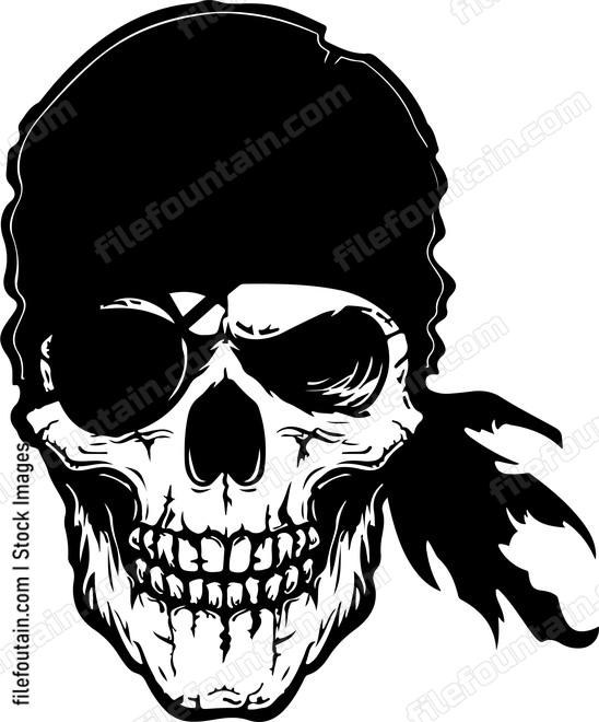 Pirate Skull Eye Patch