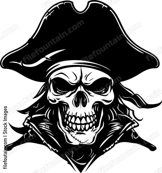 Pirate Skull Mascot