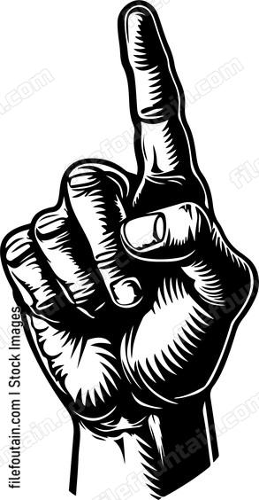 Pointing Finger Banner