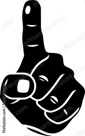 Pointing Finger Banner