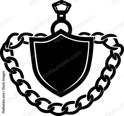 Police Badge And Chain