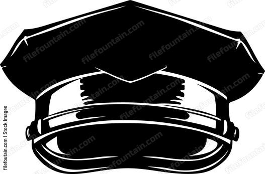 Police Hat Front