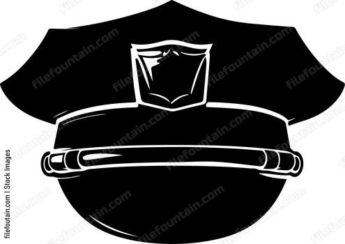 Police Hat Front