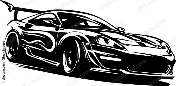 Racing Flaming Car