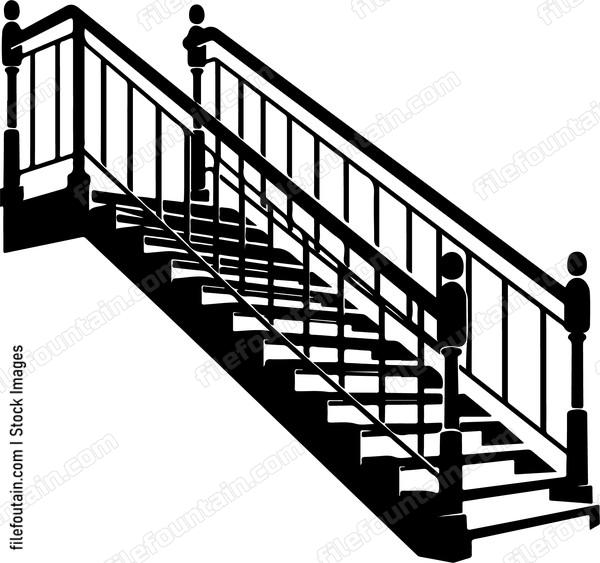 Railing And Stairs Logo Vector Design - FileFountain