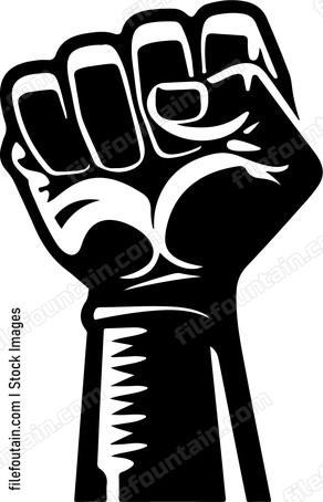 raised clenched fist
