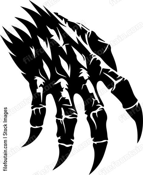 Raptor Claws Logo Vector Design FileFountain