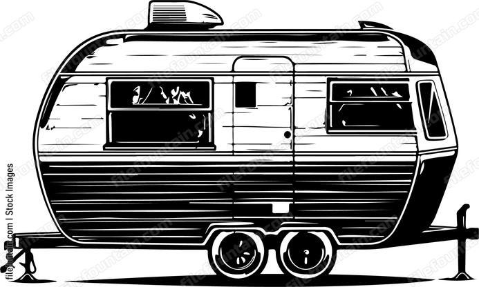 Retro Camper Trailer