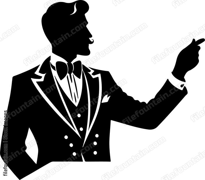 Ringmaster commanding the attention of the crowd with charisma and flair