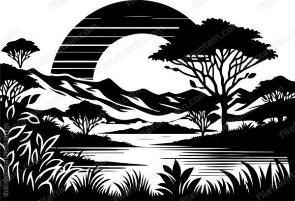 Riparian Zone Landscape
