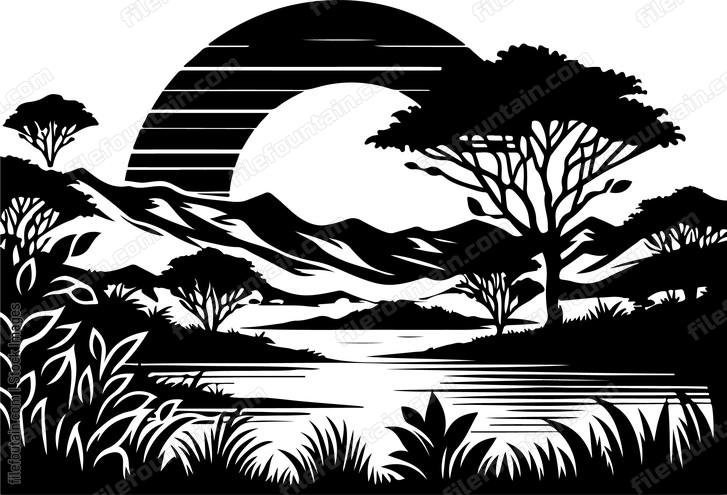 Riparian Zone Landscape