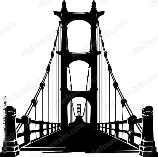 Rope Bridge Isolated