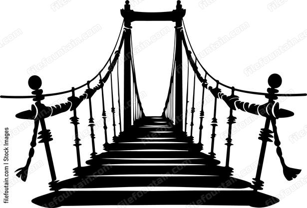Rope Bridge Isolated