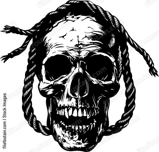 Rope Skull Logo Vector Design - FileFountain