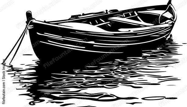 Rower boat at rest