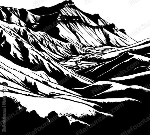 Scree Slope Landscape