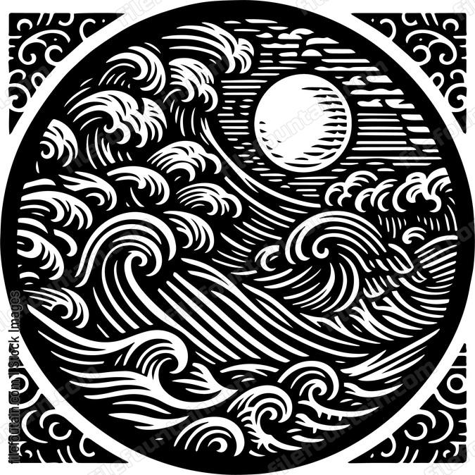 Sea Storm Waves Sun