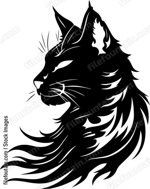 Shadow cat head