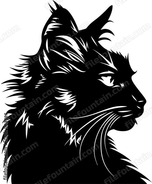 Shadow cat head