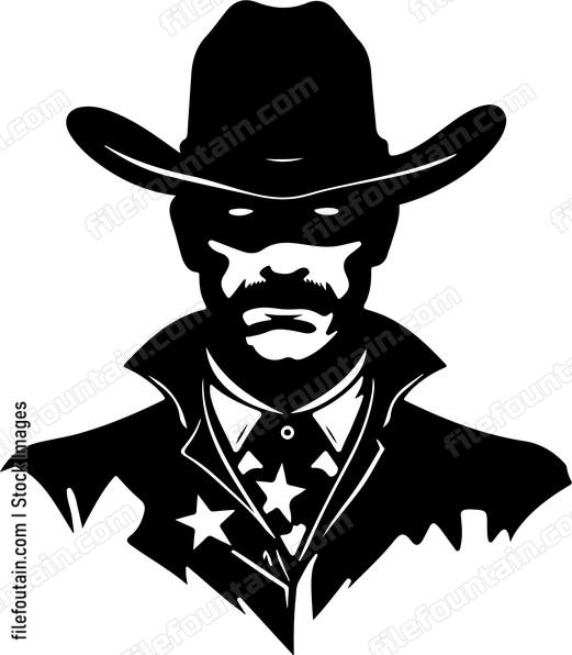 Shadowy western lawman